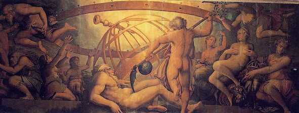 Giorgio Vasari, La Mutilation d'Uranus par Saturne