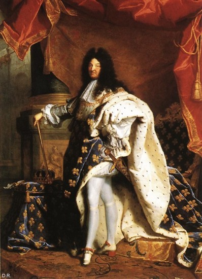 Hyacinthe Rigaud, Portrait de Louis XIV en costume de sacre. D.R.