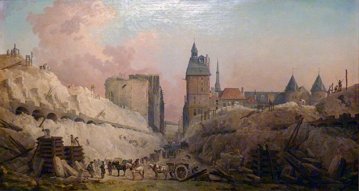 Hubert Robert, La démolition des maisons du Pont au Change en 1788 © Musée Carnavalet, Paris.